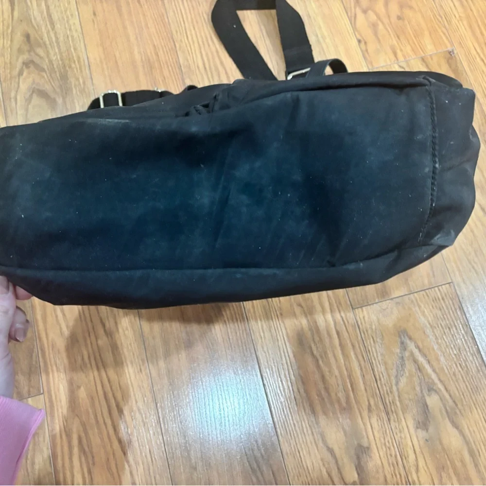 Tory Burch Marion Black Nylon Diaper Bag